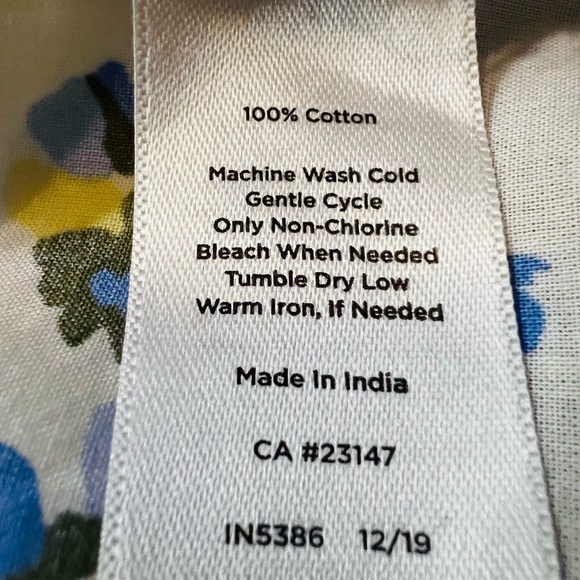 TALBOTS WOMENS PRETTY FLORAL LIGHTWEIGHT LONG SLEEVE SHIRT SIZE 2X - Picture 3 of 12